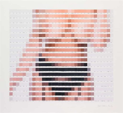 Pixelované pantónové portréty sexi žien