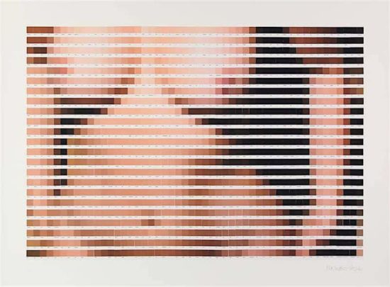 Pixelige Pantone-Porträts von sexy Damen