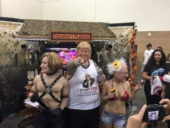 Bernie, Hillary and Drumpf Party Hard