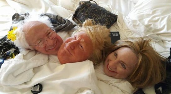 Bernie, Hillary and Drumpf Party Hard