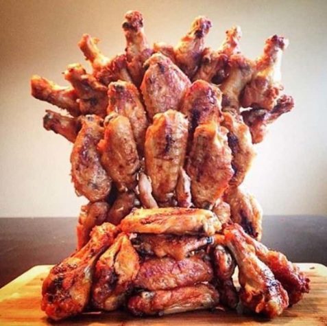 Der "Games of Thrones" Eisenthron aus Chicken Wings