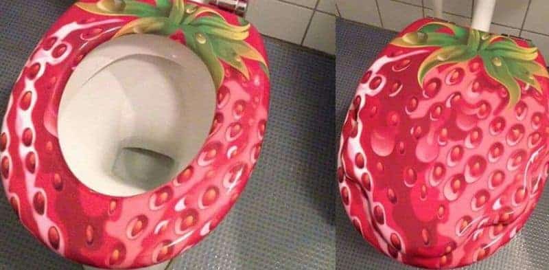Erdbeer-Toilette