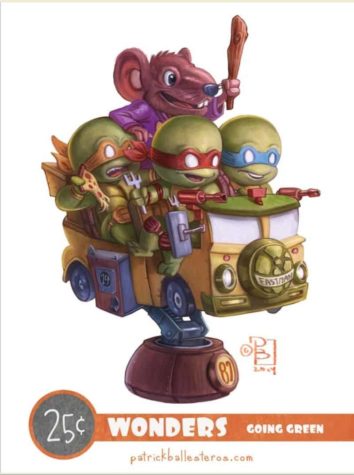 Patrick Ballesteros drollige Popkultur-Figuren auf Fahrautomaten