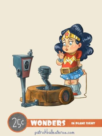 Patrick Ballesteros drollige Popkultur-Figuren auf Fahrautomaten