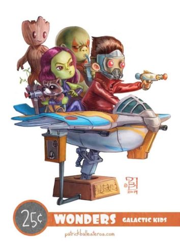 Patrick Ballesteros drollige Popkultur-Figuren auf Fahrautomaten