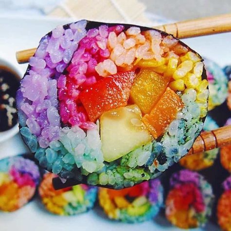Sateenkaari sushi