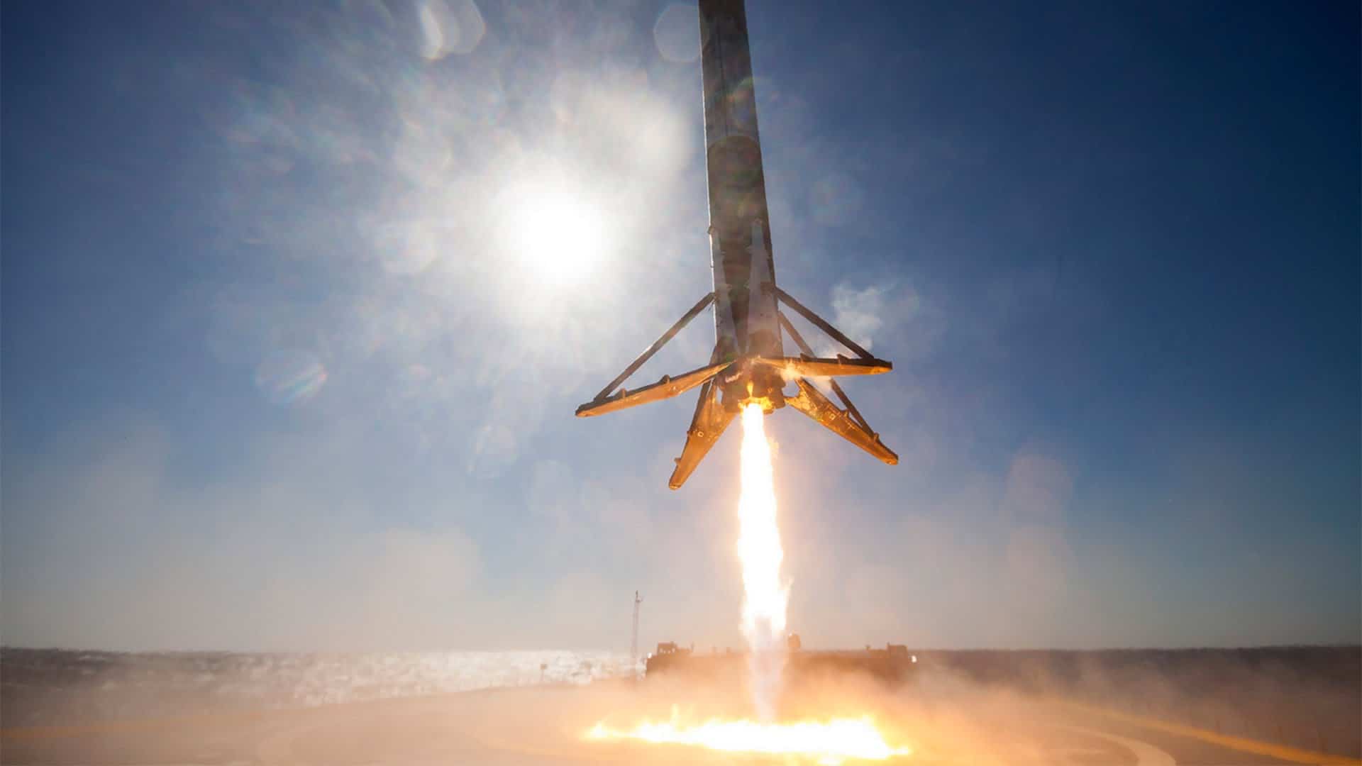 Spektakuläres 360° Video einer SpaceX Landung