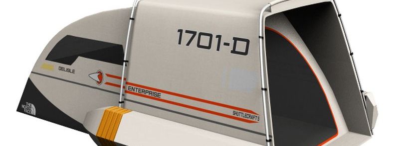 Ein Zelt wie ein "Star Trek"-Shuttle