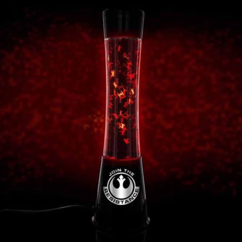 Star Wars Lavalampe, gefüllt mit Tie-Fightern und X-Wings