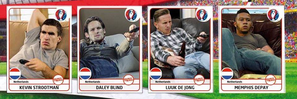 EM 2016: Panini Seite der Holländischen National-Mannschaft