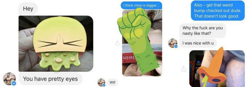 Volltreffer! Versenkt! Wie eine Frau auf unerwünschtes Dick-Pic reagiert