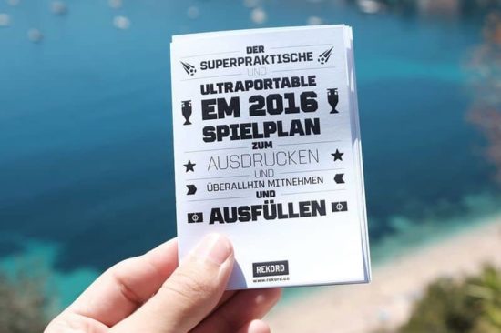 Der EM-Spielplan zum Ausdrucken für die Hosentasche