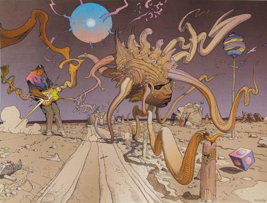 AI-Moebius Dreaming of Jimi Hendrix