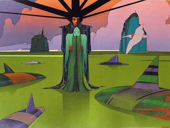 AI-Moebius Dreaming of Jimi Hendrix