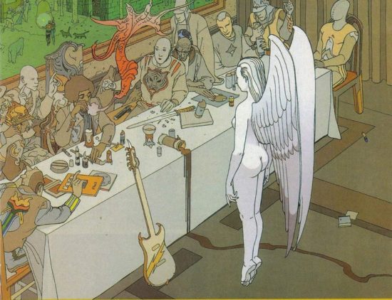 AI-Moebius Dreaming of Jimi Hendrix