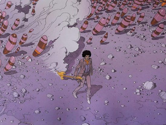 AI-Moebius Dreaming of Jimi Hendrix