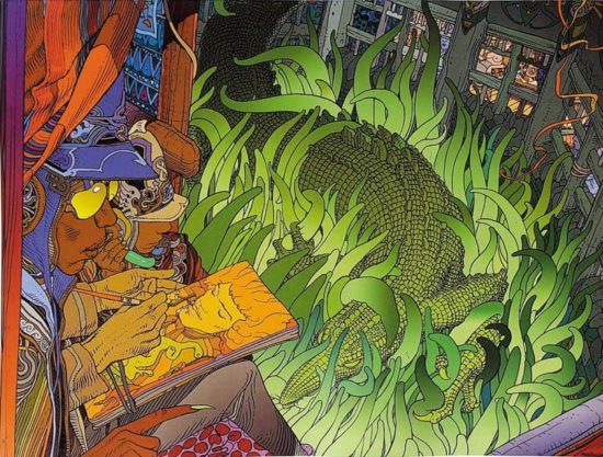 AI-Moebius Dreaming of Jimi Hendrix