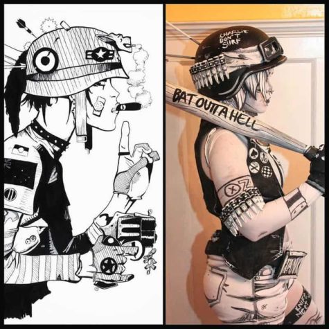Schwarzweiss Tank Girl Comic Cosplay