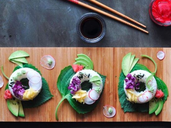 Sushi-munkkeja