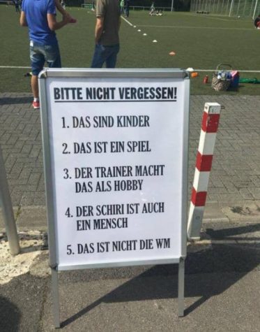 Hinweis an übermotivierte Eltern