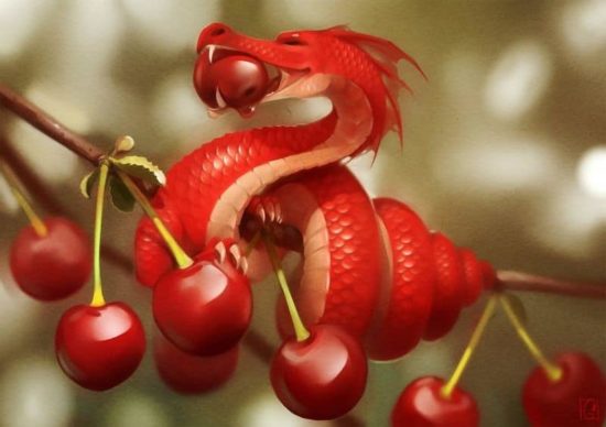 Fruit Dragons der russischen Künstlerin Alexandra Khitrova