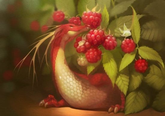 Fruit Dragons der russischen Künstlerin Alexandra Khitrova