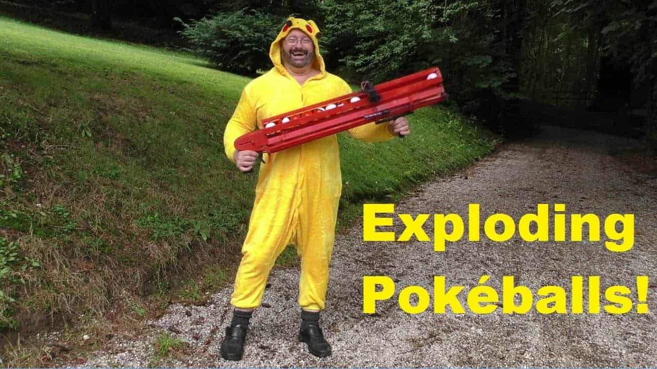 Jörg Sprave hunting for Pokémon