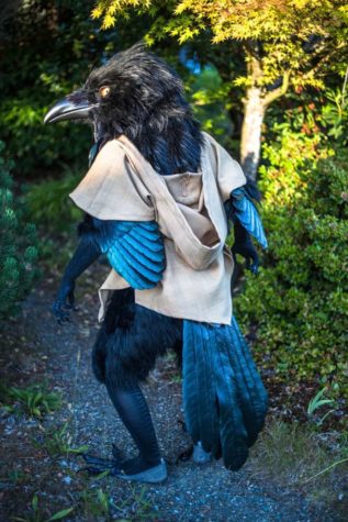 Disfraz de cuervo gigante