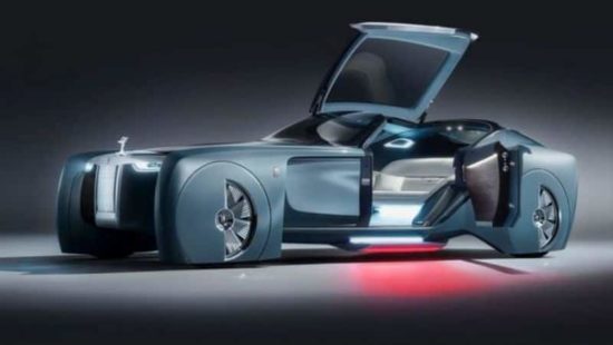 Fütüristik, kendi kendini süren bir araba için Rolls-Royce konsepti