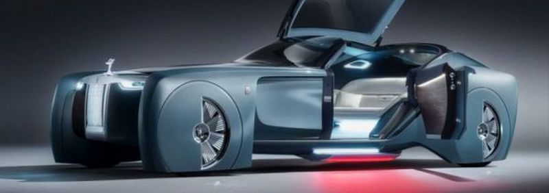 Rolls-Royce-koncepto por futureca memvetura aŭto