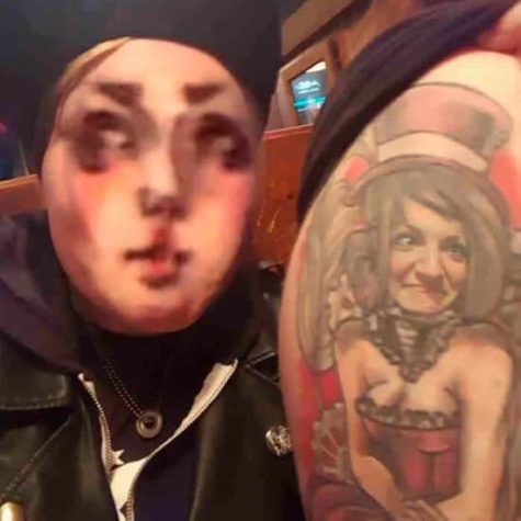 Tattoo face swap
