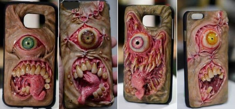 Creepy Smartphone-Hüllen aus der Hölle von Morgan Loebel