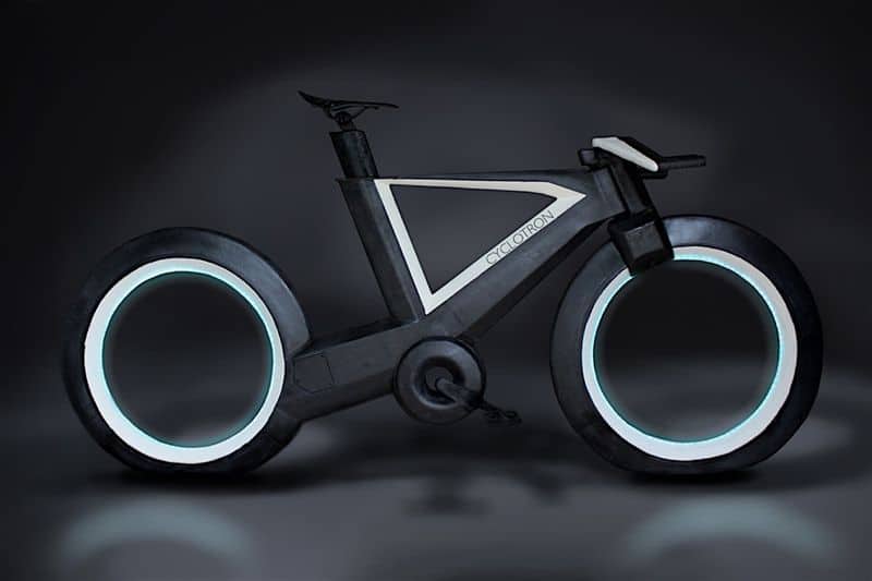 Cyclotron Das futuristische Fahrrad im TronLook