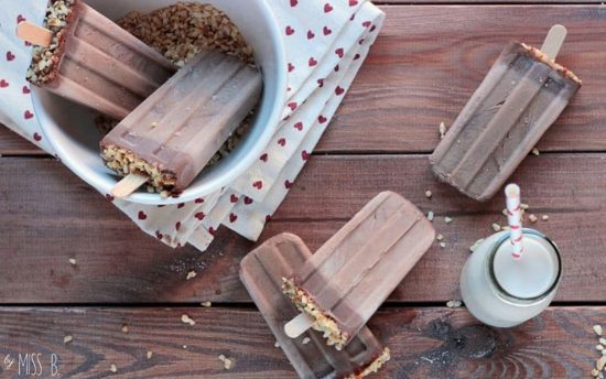 Nutella-Eis am Stiel