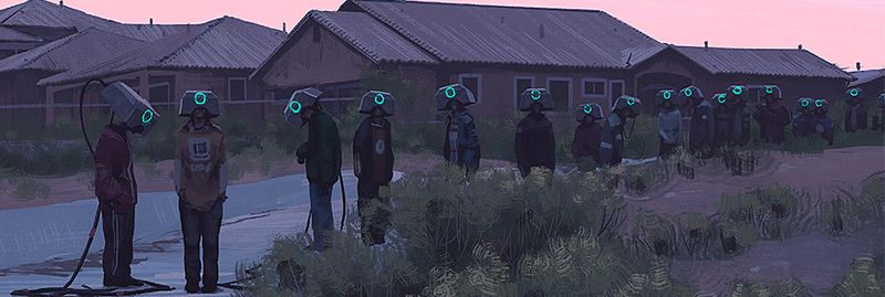 Die dystopischen Bilder von Simon Stalenhag