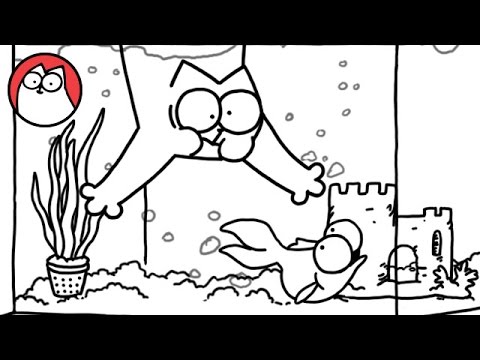 Simonova mačka a akvárium