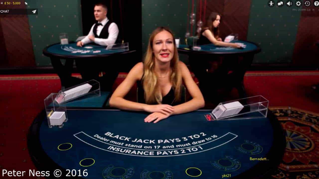 Wenn P. Ness Online Black Jack spielt