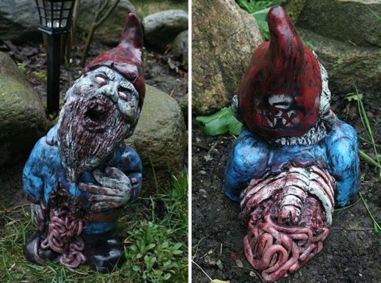 Zombie garden gnomes