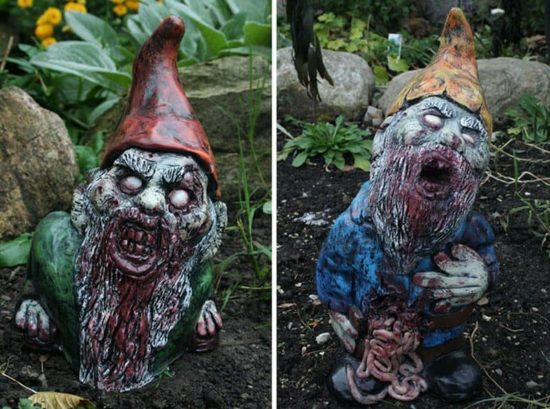 Zombie garden gnomes