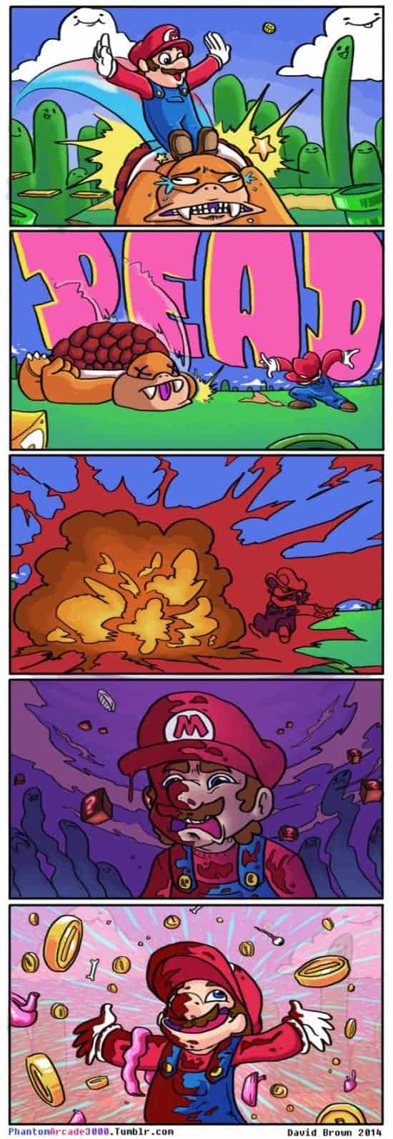 Die brutale Realität wenn Super Mario auf Koopa Kids springt