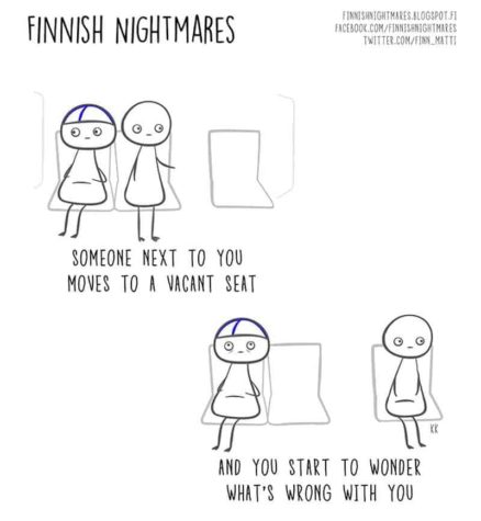 Finske nočne more bo poznal vsak introvert