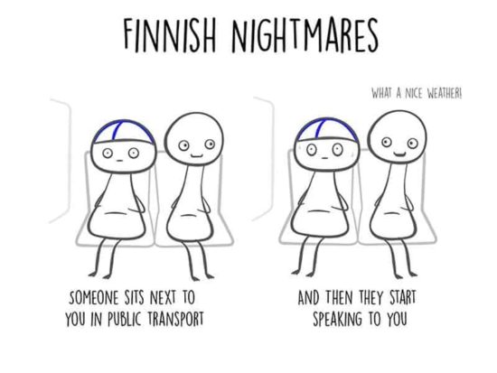 Finnische Albträume, die jeder Introvertiert Mensch kennen wird