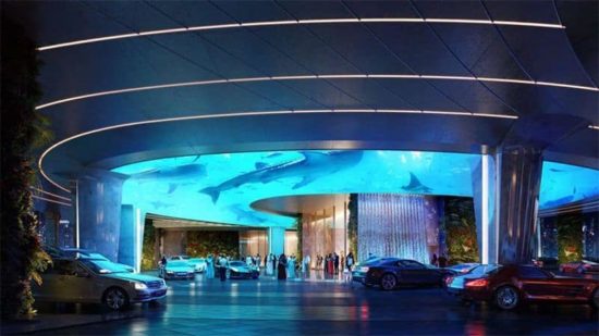 Luxus z Dubaja: Hotel so zabudovaným dažďovým pralesom