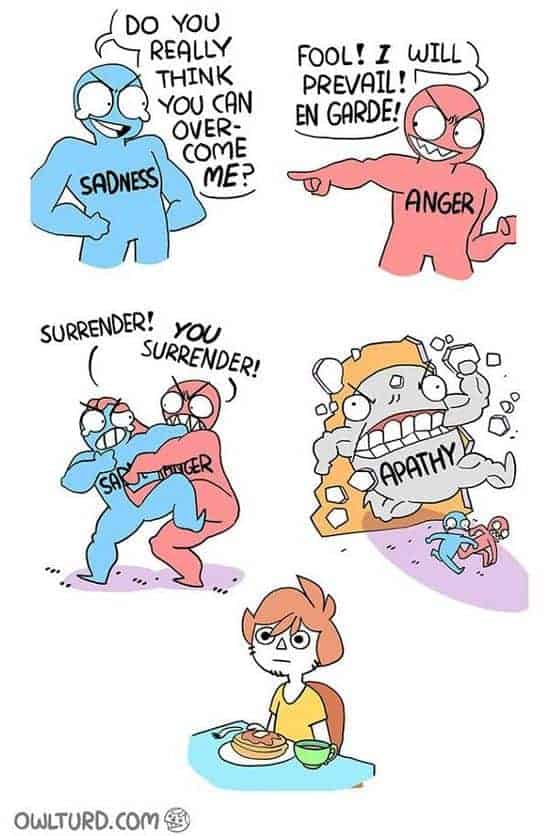 Verdriet versus woede