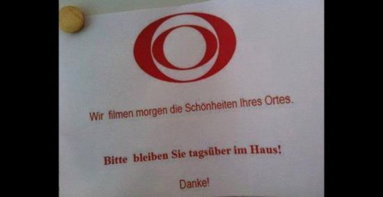 Wenn die Schönheiten deines Ortes gefilmt wird
