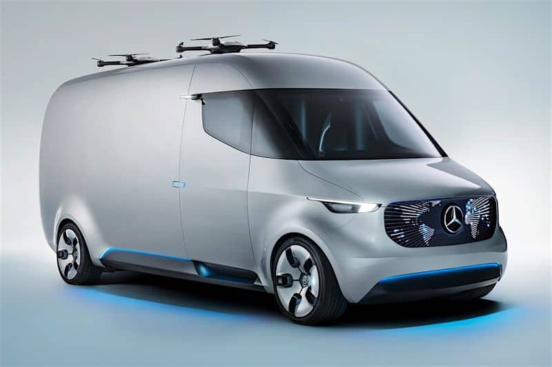 Mit dem Vision Van präsentiert Mercedes-Benz die Zukunft des Lieferwagens