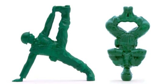 Yoga Joes: Plastic soldiers doing yoga