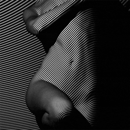 Adam Pizurny lets black lines flow over naked bodies