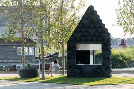 Amsterdamin kanavatalo: Talo on valmistettu 3D-tulostimesta