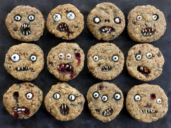 Creepy Chocolate Chip Cookies